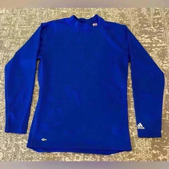 adidas Other - Kansas Jayhawks Adidas Crew Neck Compression ClimaWarm long sleeve shirt 2XL